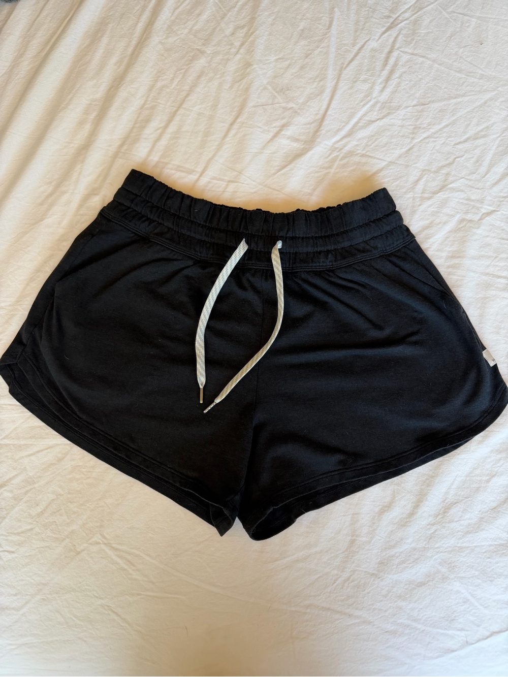 Vuori Black Athletic Drawstring Shorts